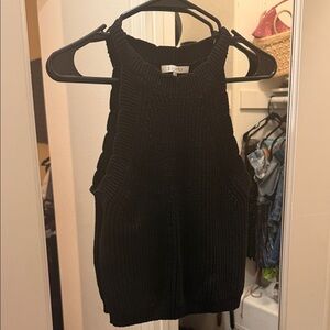 Z Supply Black Knit Tank Top